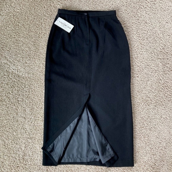 *New* Black Suit Skirt by Villager - 8P - Picture 3 of 9